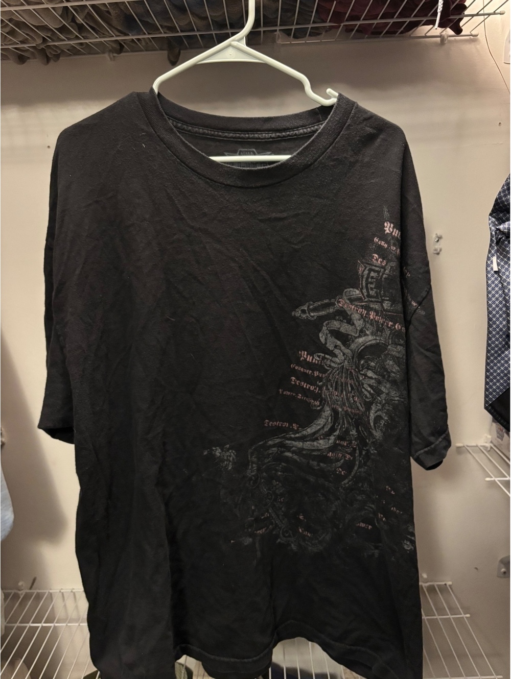 MMA Elite Black Graphic T-Shirt Size XL